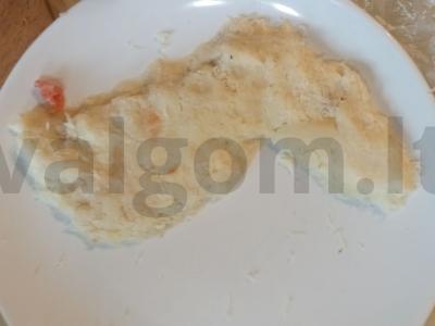 Salotas „Drakonas“ iš raudonos žuvies Žingsnis 1