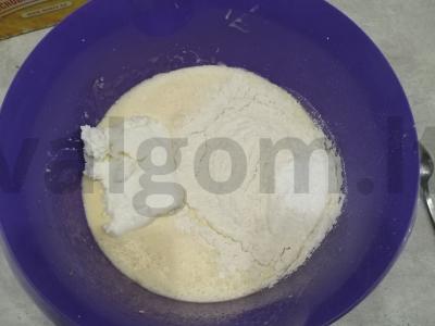 Varškės-vanilinis keksiukas Žingsnis 3