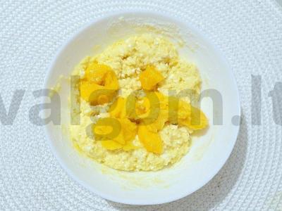 Oro varškės keksiukas su mango Žingsnis 4