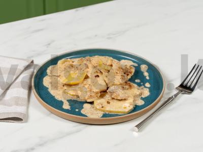 Troškintas menkė su bulvėmis pagrindine nuotrauka