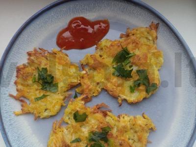 Bulvių-moliūgų blynai „Laukiant saulės“ Žingsnis 5