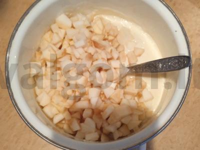 Blynai su raugintu pienu ir obuoliais Žingsnis 5