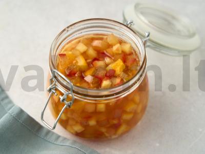 Obuolių uogienė su apelsinais Žingsnis 4