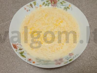 Kukurūzų košė su kokosų aliejumi Žingsnis 3