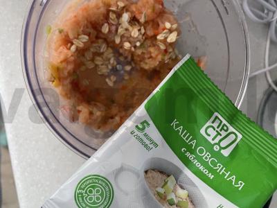 Garinti kotletai su daržovėmis ir avižomis Žingsnis 4