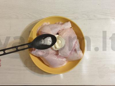 Kepta vištiena su saldžiaisiais pipirais Žingsnis 3