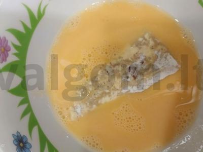 Menkių filė tešloje su grikių miltais Žingsnis 3