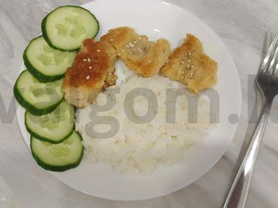 Menkių filė tešloje su grikių miltais pagrindine nuotrauka