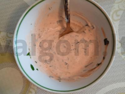 Lašiša, kepta po sūrio sluoksniu Žingsnis 2