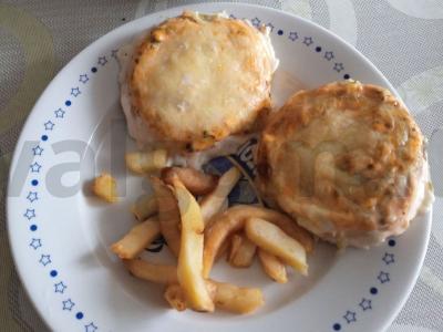 Lašiša, kepta po sūrio sluoksniu pagrindine nuotrauka