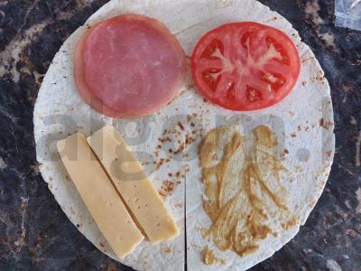 Lengvas ir greitas trikampis pusryčiams Žingsnis 5