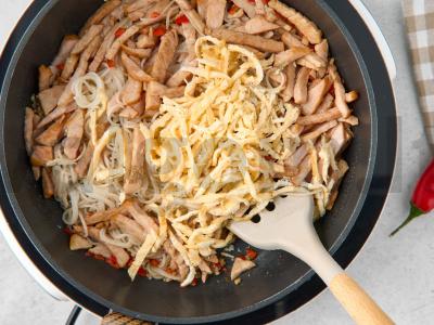 Ryžių makaronai su kiauliena Žingsnis 6