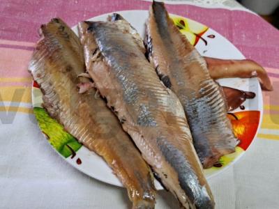 Silkė po kailiu iš kiaušinių ir daržovių Žingsnis 2