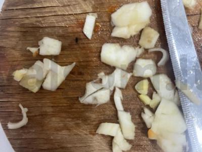 Grietinėlės-grybų makaronai su marinuotu agurku Žingsnis 5