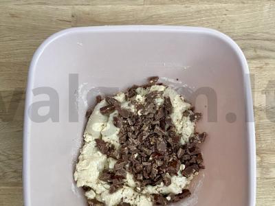 Jogurtiniai sausainiai su šokoladu Žingsnis 5