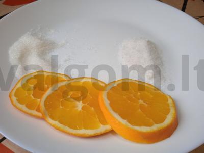 Sūdyta upėtakis su apelsinu Žingsnis 1