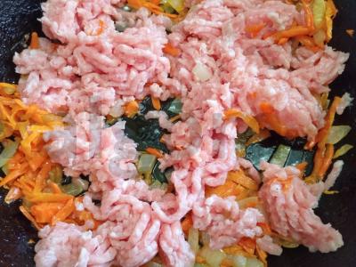 Žaliosios pupelės su kiaulienos faršu Žingsnis 2