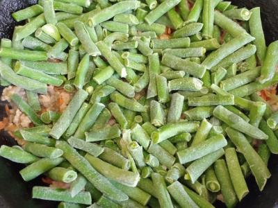 Žaliosios pupelės su kiaulienos faršu Žingsnis 4