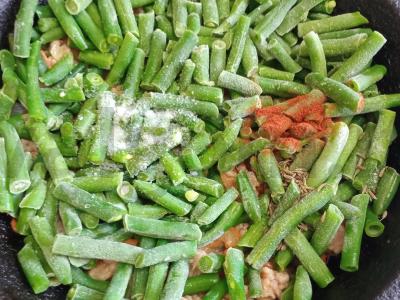 Žaliosios pupelės su kiaulienos faršu Žingsnis 7