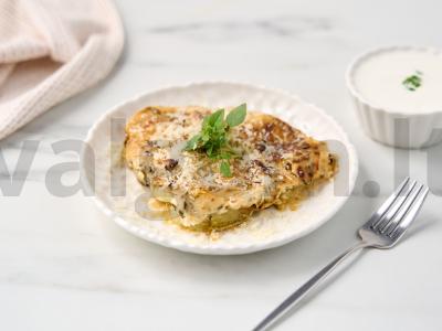 Kepti cukinijos grietinės padaže pagrindine nuotrauka