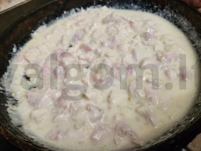 Makaronai su kalakutiena Alfredo padaže Žingsnis 3