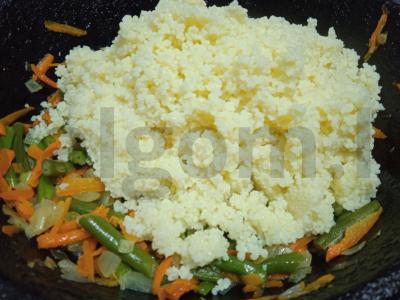 Kuskusas su daržovėmis Žingsnis 5