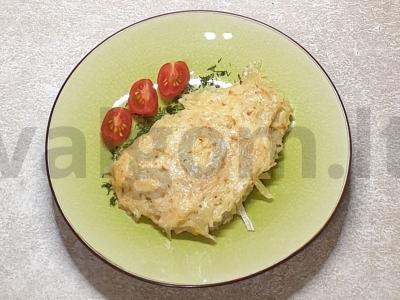 Kepti steikai po bulvių šydu pagrindine nuotrauka