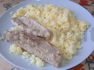 Tuno filė su kuskuso garnyru Žingsnis 4