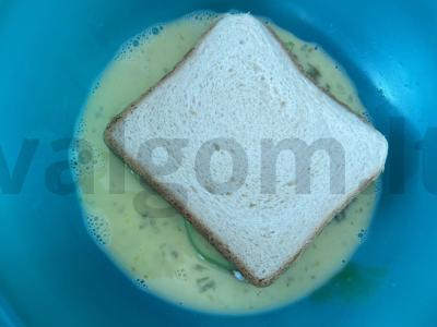 Sumuštinis su kumpiu, kreminiu sūriu ir avokadu Žingsnis 5