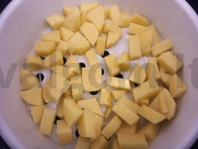 Trikampiai su bulvėmis ir jūros kopūstais Žingsnis 1