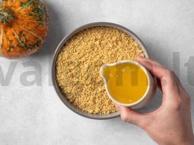 Moliūgų sūrio pyragas Žingsnis 4