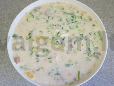 Šaltibarščiai su virta jautienos liežuviu ant duonos kvaso Žingsnis 10