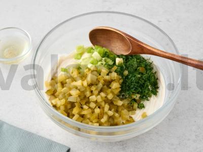 Ranch padažas su marinuotais agurkais Žingsnis 3