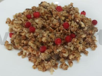 Grikių košė su pievagrybiais pagrindine nuotrauka