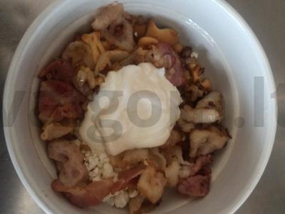 Salotas su bekonu ir varške „Kapitonų svajonė“ Žingsnis 5