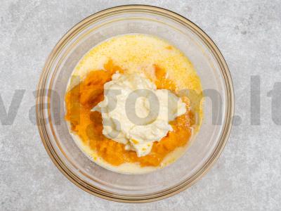 Moliūgų keksiukai Žingsnis 6