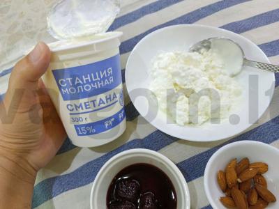 Skanus ir naudingas pusryčių patiekalas su varške Žingsnis 3