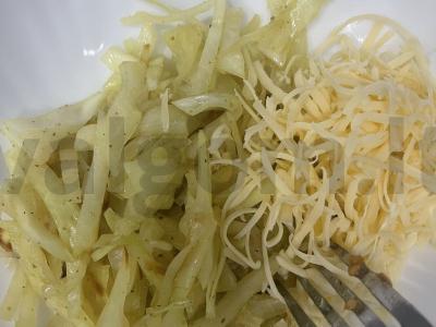 Aštrus ritinys su sūriu ir kopūstais Žingsnis 2