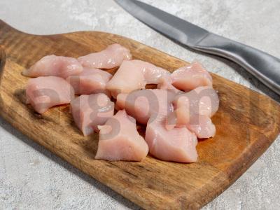 Vištienos krūtinėlė su raudonaisiais pupelėmis Žingsnis 3