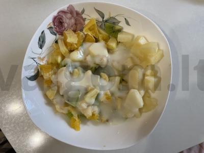 Naudingas vaisių salotas Žingsnis 4