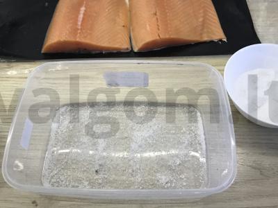 Sūdymas lašišos sausuoju būdu Žingsnis 2