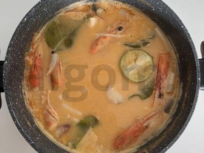 Tom Yum su kokosų pienu ir čili pasta Žingsnis 8