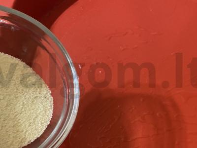 Greitas pyragas su manų kruopomis arbatai Žingsnis 5