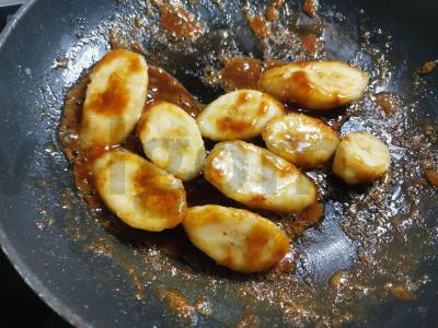 Bananas karamelėje su ledais Žingsnis 5