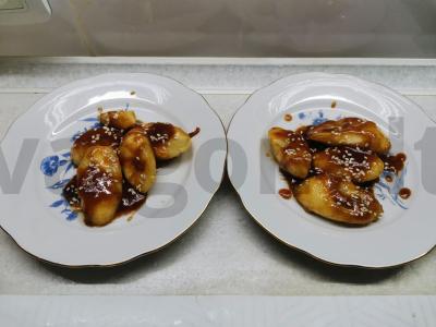 Bananas karamelėje su ledais Žingsnis 6