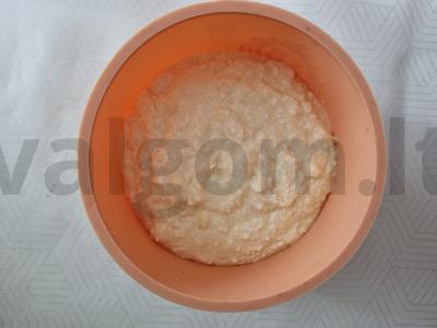 Švelni varškės ir obuolių apkepas Žingsnis 2