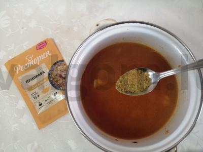 Kiaulienos guliašas su prieskoniais plovui Žingsnis 7