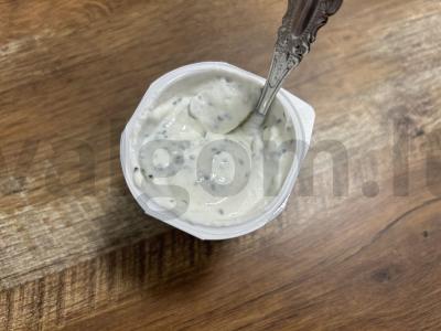 Varškės desertas iš sausainių su chia sėklomis ir šokoladu Žingsnis 1