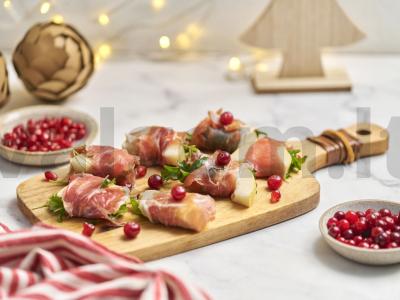Užkandis su kriauše ir prosciutto pagrindine nuotrauka