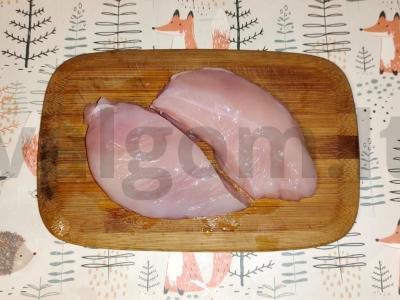 Vištienos filė pomidorų padaže su česnaku Žingsnis 1